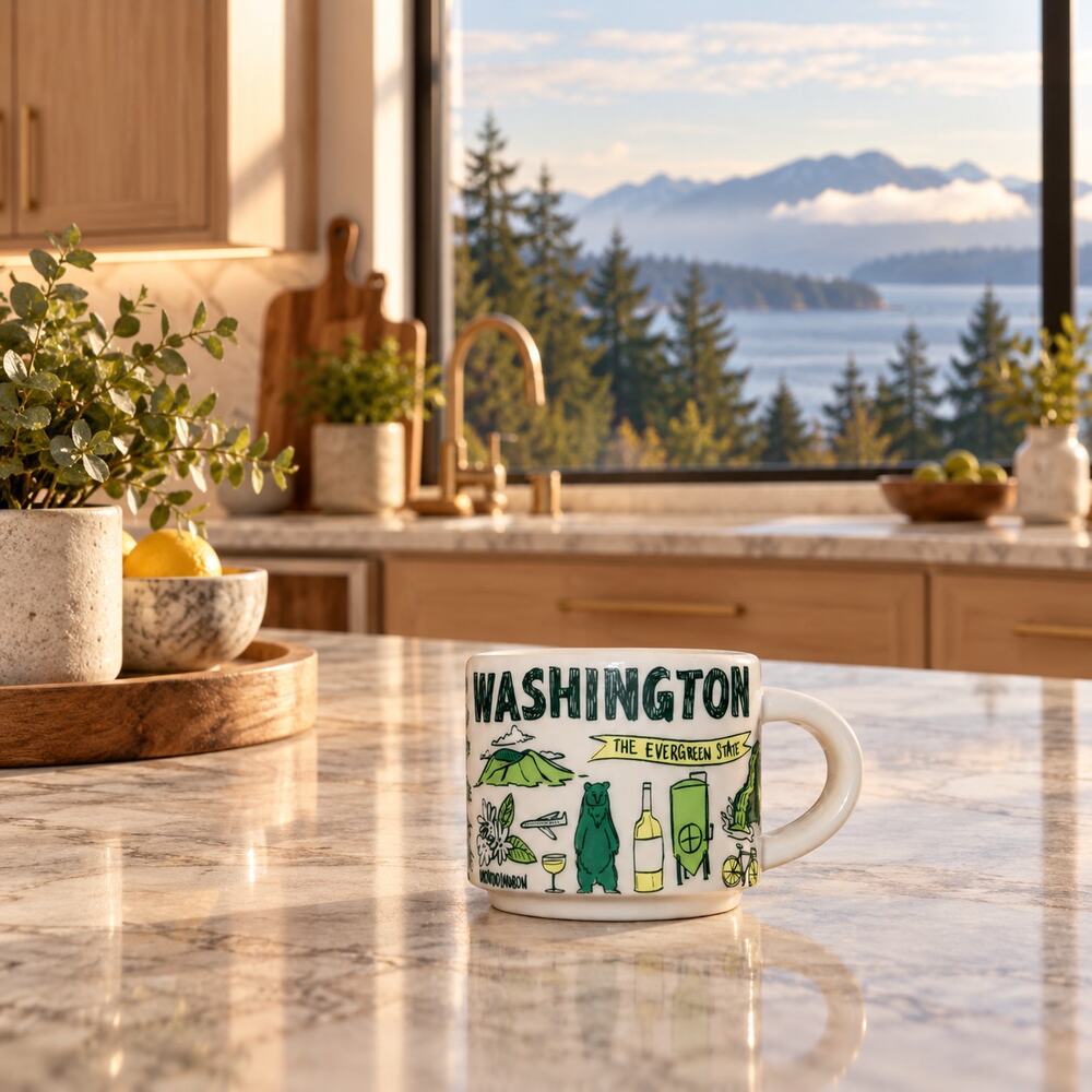 Starbucks Washington Been There Demitasse Mug 2oz Evergreen State